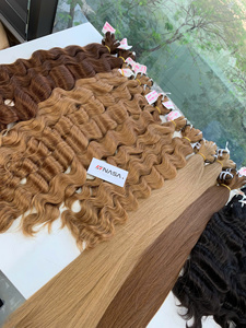 Virgin Human Hair Extensions Bulk <b>Body</b> <b>Wave</b> Super Double Drawn Ends Machine Weft Vietnamese Hair Weave - Product Image 4