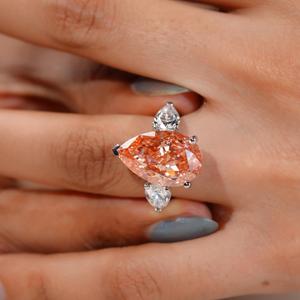 Elegante Anillo de Diamantes, Joyería Destacada para Mujer, Regalo para Compromiso, Boda, Aniversario, Fiesta y Uso Diario - Product Image 5