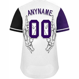 Stylish Sublimated Baseball Shirts for Youth and Adults with Comfortable <b>Athletic</b> Performance Fit - Product Image 2