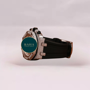 Montre RAHA de luxe en acier inoxydable, boîtier 41 mm, mouvement mécanique analogique, résistante à l'eau 3 ATM, bracelet unisexe tendance, fermoir papillon - Product Image 3