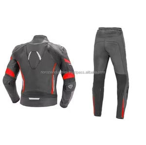 Combinaison de course en cuir pour moto OEM personnalisable, respirante, imperméable, coupe-vent, fabriquée au Pakistan pour la course et la conduite à moto - Product Image 3