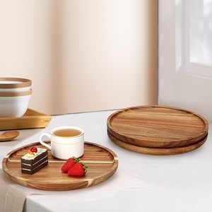 Elegante Bandeja de Madera para Servir Té, Café y Aperitivos a un Precio Económico, Plato de Madera Hecho a Mano Ecológico - Product Image 6