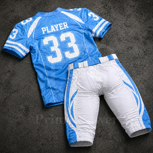 Conjunto de Pantalones y Camiseta de Fútbol Americano Personalizados con Estampado Sólido, Tela Elástica Transpirable, Uniforme de Equipo Juvenil y Adulto para Verano, Venta al Por Mayor - Product Image 5