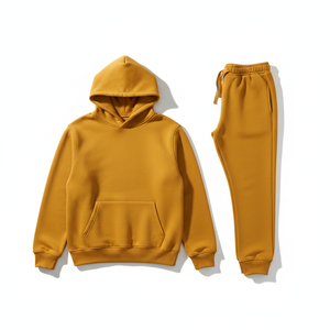 Unisex Winter <b>Pullover</b> Hoodies Casual Solid Color Hooded Long Sleeve Comfy Breathable Regular Fit 100% Cotton Embroidered Fleece - Product Image 1