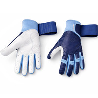 Nouvelle Manchette Longue Personnalisée en Polyester/Coton Respirant Confortable Durable avec Fermeture Auto-agrippante Gauche XL pour Entraînement Adulte Baseball