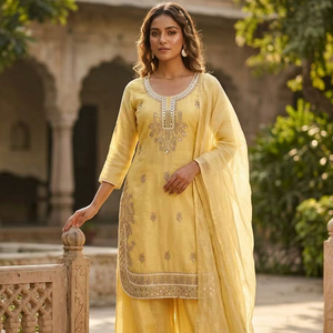 Salwar Kameez para Mujer - Elástico y de Secado Rápido, Estilo Moderno, Listo para la Playa - Product Image 1