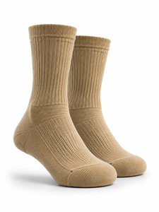 White Crew Woven Eco-Friendly Breathable Anti-Slip Sports <b>Socks</b> Custom Logo Black Stripe <b>Running</b> Basketball Soccer Football - Product Image 1