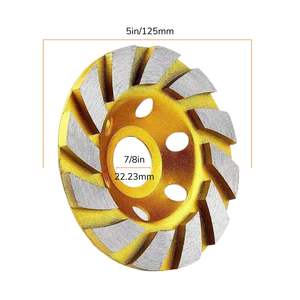 100 125 150 180mm Bonded <b>Metal</b> Diamond Grinding Cup Wheel Deburring Concrete Stone Self-Sharpening <b>Disc</b> Long Service Life Angel - Product Image 5