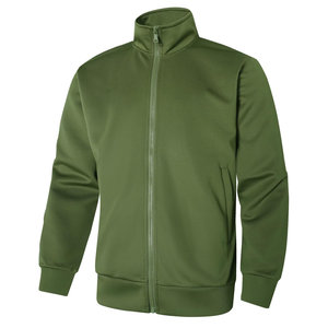 Conjunto Deportivo Premium para Hombre, Color Verde Claro, con Cierre, Mezcla de Algodón y Felpa, Tejido de Invierno, Cuello Alto, Corte Holgado - Product Image 6