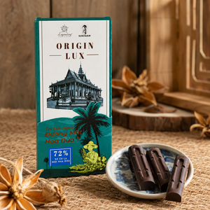 Tablette de chocolat légendaire 72% Nectar de noix de coco, chocolat noir avec coffret cadeau personnalisé pour articles souvenirs - Product Image 5