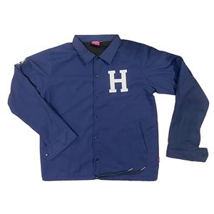 เสื้อแจ็คเก็ตโค้ชแฟชั่นสตรีทแวร์ทรงสปอร์ตสำหรับผู้ชาย แบบติดกระดุมด้านหน้า กันน้ำ ผลิตจากผ้าแคนวาสคอตตอน 100% ซับในโพลีเอสเตอร์ หนา เหมาะสำหรับฤดูหนาว - Product Image 1