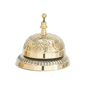 Nautical Desk <b>Bell</b> Vintage Service Calling <b>Bell</b> Premium Ornate Metal Tabletop <b>Bell</b> for Office Desk Shop Counter - Product Image 3