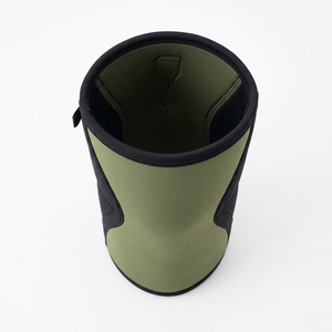 Genouillère en néoprène à compression respirante, protection universelle toutes saisons, à enfiler, unisexe, vert et noir - Product Image 2