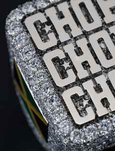 Anillo de Hombre Personalizado en Plata de Ley 925 de Dos Tonos, Estilo Hiphop, con Diamantes de Moissanita, Regalo - Product Image 2