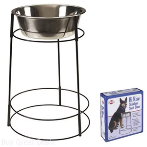 Bols pour chiens surélevés Mangeoire à eau haute teneur en nourriture pour animaux de compagnie Dîner surélevé robuste - Product Image 1