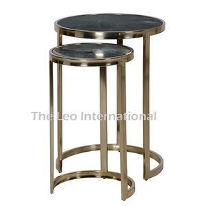 โต๊ะกาแฟทรงสี่เหลี่ยมเรียบง่ายทันสมัย วัสดุเหล็กและกระจกใส ใช้งานได้ในห้องนั่งเล่น จำนวน 2 ตัว คุณสมบัติที่ยั่งยืน - Product Image 6