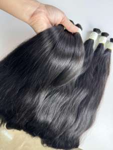 Cheveux en vrac, lisses et soyeux, 100% cheveux humains vierges de haute qualité, extensions de cheveux vierges vietnamiens, paquet de cheveux vierges - Product Image 5