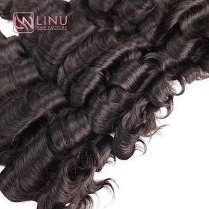 Precio barato Cabello humano sin procesar Virgen Suelto Onda profunda Cierre de paquete de cabello Color natural Cabello virgen vietnamita crudo - Product Image 5