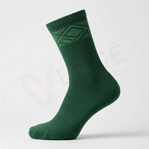 Chaussettes ras du cou pour hommes, couleur unie, tricotées, respirantes, en coton, polyester et élasthanne, pour usage quotidien en automne, style classique - Product Image 3