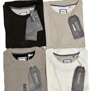 Nouveau design de t-shirt pour hommes coupe à séchage rapide respirant col en O solide motif imprimé fil court teint techniques lavées - Product Image 4