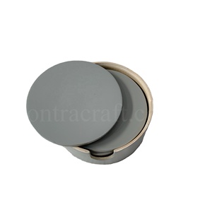 Juego de posavasos de bambú más vendidos, paquete de 4 con taza redonda de madera de bambú no tóxica y soporte, alfombrillas y almohadillas de alta calidad - Product Image 1