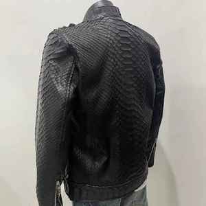 Top Quality Custom <b>Men</b> <b>Leather</b> <b>Jacket</b> For Winter Solid Color Casual Wear With Stand Collar New Style <b>Leather</b> <b>Jacket</b> - Product Image 2