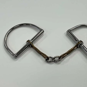 Mors pour chevaux en acier inoxydable fabriqués à la main, design équilibré, anneaux en D, respirants, de haute qualité, pour usage équestre sportif - Product Image 5