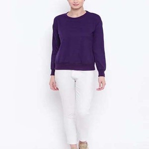 Sudadera diaria para mujer, tejido de algodón, manga larga, material transpirable, diseño sencillo, perfecta para el uso diario - Product Image 3