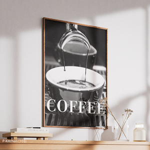 ศิลปะติดผนังวันหยุด, โปสเตอร์ภาพถ่ายการชงกาแฟขาวดำ, การตกแต่งผนังร้านกาแฟสมัยใหม่ - Product Image 4
