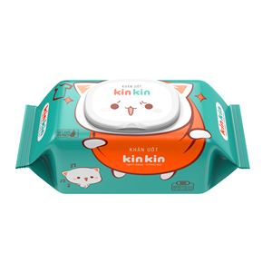 Toallitas Húmedas Antibacterianas para la Prevención de Erupciones, 100% Naturales, 100 Unidades, Nuevas, con Protección UV para Bebés, que Retienen la Humedad, Kinkin, No Tejidas - Product Image 1