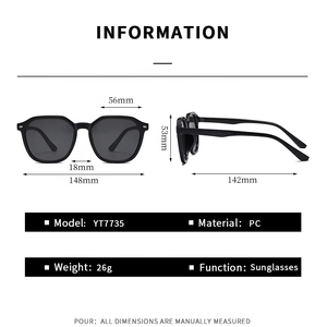 Personality Retro Rivet Leopard <b>Square</b> Sunglasses Custom Print Logo PC <b>Frame</b> Vintage UV Protection for Outdoor Sun Glasses - Product Image 2