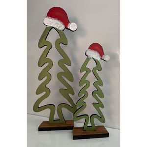 Modern Stylish <b>Wooden</b> and MDF <b>Christmas</b> <b>Tree</b> Perfect Table Top Decoration for Contemporary Homes - Product Image 2