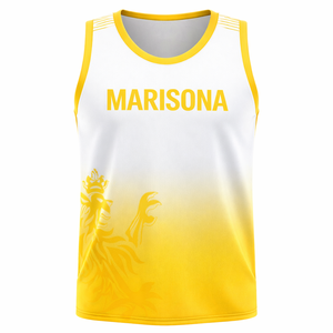 Camiseta de Baloncesto Personalizada OEM, Etiqueta Privada, Bordada y Sublimada, Tallas Grandes, 100% Poliéster, Uniforme de Equipo para Clubes, Escuelas y Equipos - Product Image 4