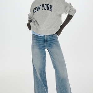 High Quality Oversize Animal <b>Sequined</b> Solid Color Cotton Fleece Terry Crew Neck Custom Logo Printed Front - Product Image 2