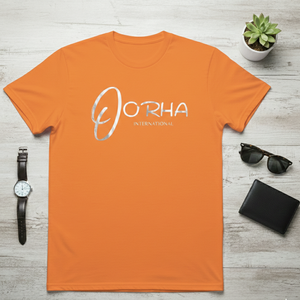 เสื้อยืดสีส้มสำหรับผู้ชาย ผลิตจากวัสดุคุณภาพพรีเมียม 100% พร้อมบริการ OEM เสื้อพูลโอเวอร์สำหรับผู้ชายในราคาขายส่ง - Product Image 3