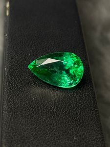 Piedra Preciosa Suelta de Esmeralda Verde Natural, Corte Pera, para Joyería - Product Image 5