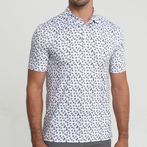 Polo à manches courtes pour homme, imprimé avec un motif de bière, coupe classique, décontracté, en polyester tricoté, respirant - Product Image 5