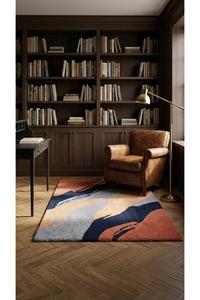 Modern Custom Size Wool Hand <b>Tufted</b> Anti-Slip Area <b>Rug</b> with Thick Pile and Geometric Pattern for Home & Office - Product Image 2