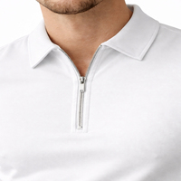 Ensemble de vêtements de style streetwear pour hommes en coton 100% pur, respirant, tricoté, uni, été, deux pièces, polo et short de golf
