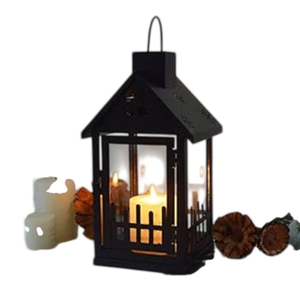 Farol Colgante de Metal Estilo Vintage, Ecológico, para Decoración Navideña del Hogar y Jardín, Hierro Antiguo, Estilo Rústico, para Mesa - Product Image 5