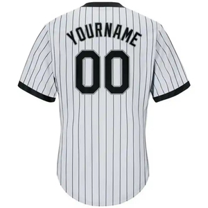 Maillot de baseball bleu marine personnalisé pour homme, col en V, manches courtes, nom de l'équipe 00, imprimé à l'écran, vêtement respirant en polyester - Product Image 3