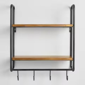 Modern Rectangle Shape Solid Wood Floating <b>Shelf</b> Set <b>Wall</b> Mounted Wooden <b>Shelves</b> for Storage and Home Decoration <b>Wall</b> <b>Shelf</b> - Product Image 3