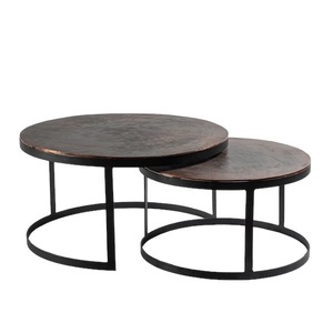 Mesa de Centro de Metal Plegable, Portátil y Duradera, Estilo Moderno, Unicorn Handicrafts, Mueble de Lujo para Sala de Estar - Product Image 3