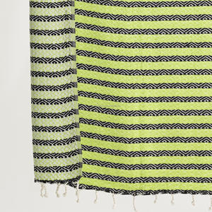 Serviettes de plage Hamam Pestemal turques d'été en gros-100X180CM 100% coton Serviette Peshtemal 40x70in vert - Product Image 4
