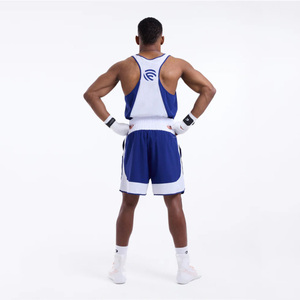 Conjunto de Singlet de Boxeo Personalizado para Hombre – Chaleco Deportivo Ligero y Transpirable y Pantalones Cortos, Uniforme de Boxeo para Entrenamiento y Competición - Product Image 3