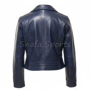 Veste en cuir chaude pour femme, essentielle pour l'hiver, avec doublure douce, vêtement d'extérieur protecteur pour le froid. Vestes en cuir. - Product Image 2