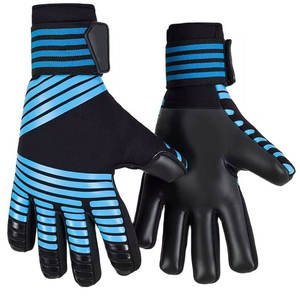 Gants de gardien de but en cuir respirant pour adultes et enfants, avec bouts des doigts en latex épais, unisexes, pour l'entraînement au football - Product Image 2