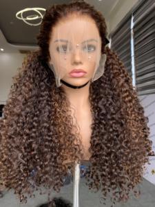 Perruque italienne à boucles alignées sur les cuticules eurasiennes Extensions de cheveux humains sans colle de donneur vietnamien de qualité Remy - Product Image 2