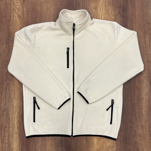 Chaqueta de Forro Polar Ligera y Cortavientos para Hombre, con Cierre Completo, Diseño de Bloques de Color en Algodón, para Actividades al Aire Libre, Camping, Senderismo, Otoño y Primavera - Product Image 1