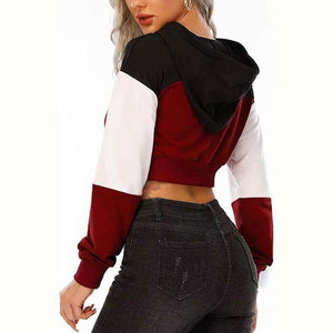 เสื้อฮู้ดครอปท็อปผู้หญิงแบบออกแบบเองได้ ไซส์พลัส ขายดีที่สุด - Product Image 5